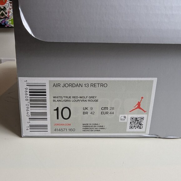 Air Jordan 13 Retro "Wolf Grey" Size US Men's 10 - Picture 9 of 10